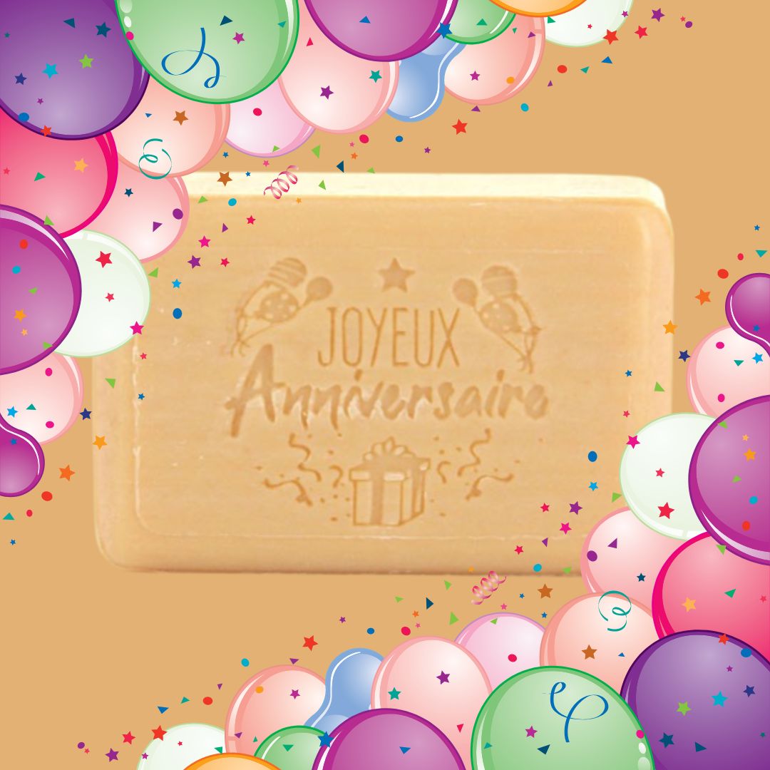 Happy Birthday French Soap - Joyeux Anniversaire Savon